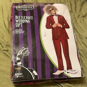 Spirit Red Beetlejuice Wedding Suit